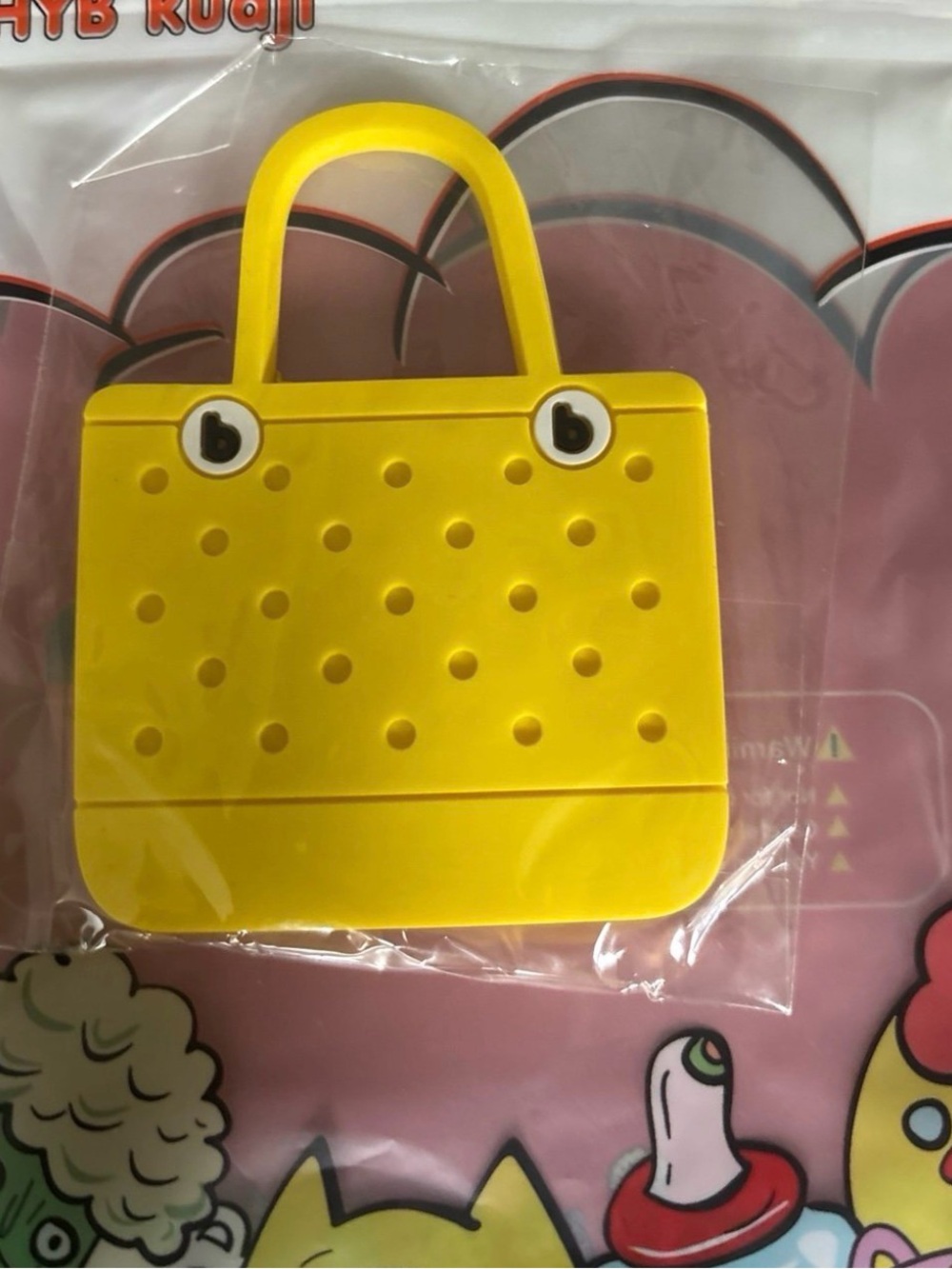 Yellow Cute Bogg bag Tote Bag Charm